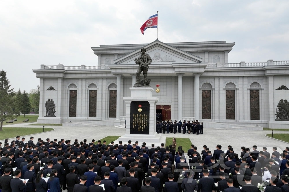 (평양 노동신문=뉴스1) = 북한 노동당 기관지 노동신문은 4일 사회주의애국청년동맹 제11차 대회 참가자들이 해외군사작전 전투위훈기념관을 참관했다고 보도했다. 신문은 '당과 조국의 …