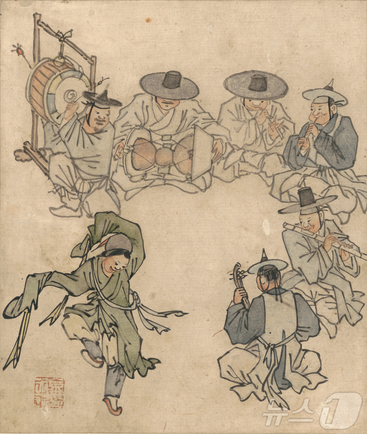 (서울=뉴스1) = 국립중앙박물관이 4일부터 상설전시관 2층 서화실에서 조선시대를 대표하는 화가 단원의 예술 세계를 조명하는 '단원 김홍도, 시대를 그리다'를 개최한다. 전시는 김 …