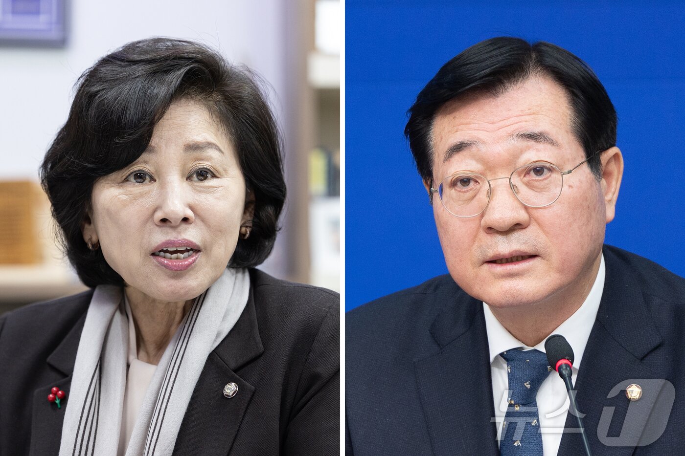본문 이미지 - 22대 국회 후반기 국회부의장 후보로 나선 남인순, 민홍철 더불어민주당 의원. (뉴스1 DB) 2026.5.4 ⓒ 뉴스1 신웅수 기자