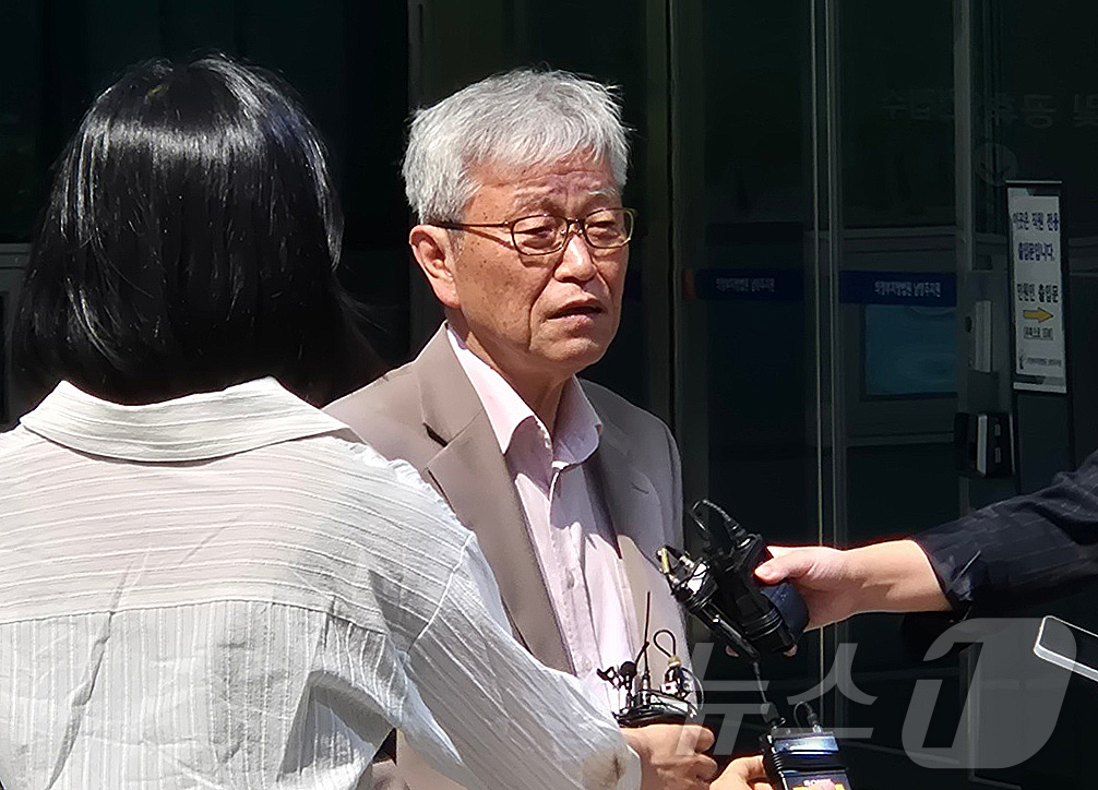 (남양주=뉴스1) 양희문 기자 = 4일 오전 고(故)김창민 영화감독 상해치사 사건 피의자 2명이 의정부지법 남양주지원에서 구속 전 피의자 심문(영장실질심사)을 받는 가운데 김 감독 …