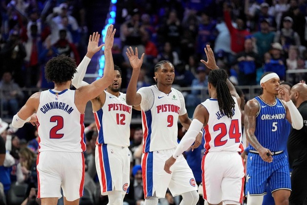 NBA 디트로이트, 7차전 혈투 끝 올랜도 누르고 PO 2라운드 진출