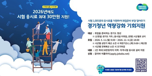 경기 광주시, 청년에 1인당 최대 30만원 자격증 응시료 지원