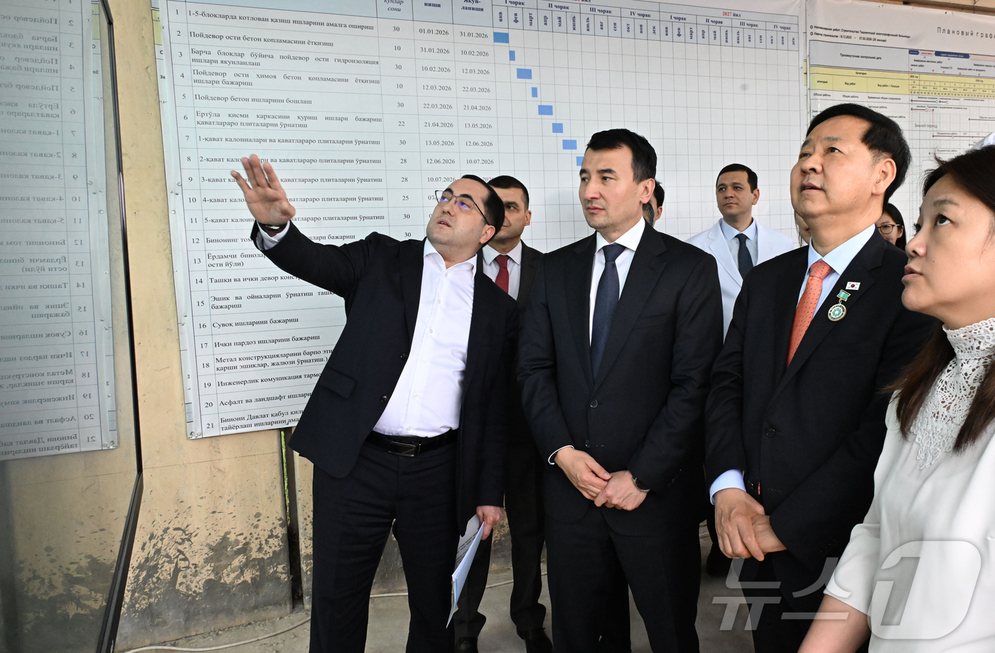 (서울=뉴스1) = 한.중.일 재무장관회의 및 ASEAN+3 재무장관회의, 아시아개발은행(ADB) 연차총회 참석차 우즈베키스탄을 방문 중인 구윤철 부총리 겸 재정경제부 장관이 2일 …