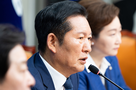 정청래 "국힘 부산·창원 의원들에 호소…개헌안 소신 투표해주길"