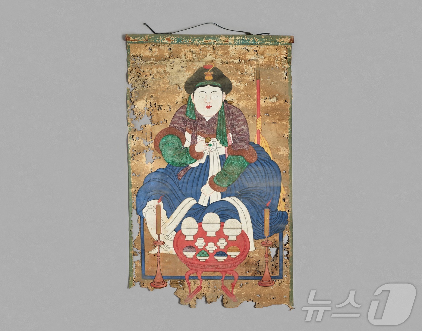 (서울=뉴스1) = 국가유산청은 은평역사한옥박물관이 소장한 '서울 금성당 무신도' 8점을 국가민속문화유산으로 지정 예고했다고 6일 밝혔다. '서울 금성당 무신도'는 나주 금성산의 …