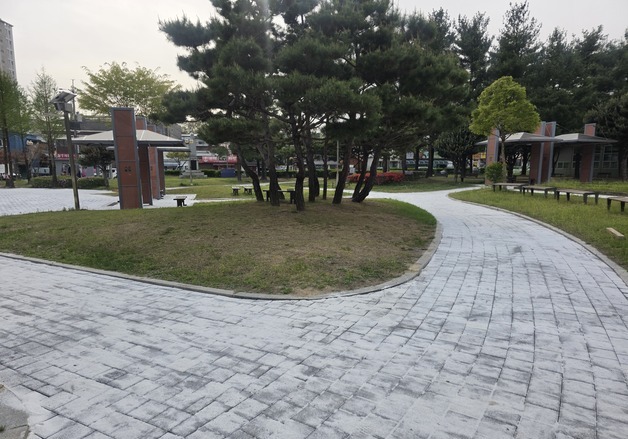 음성군, 설성공원 환경개선 사업에 투수블록 재활용