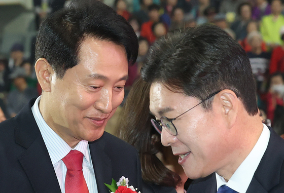 부동산 충돌…鄭 "강남 특위·용산 개발" 吳 "전월세난, 공급이 답"