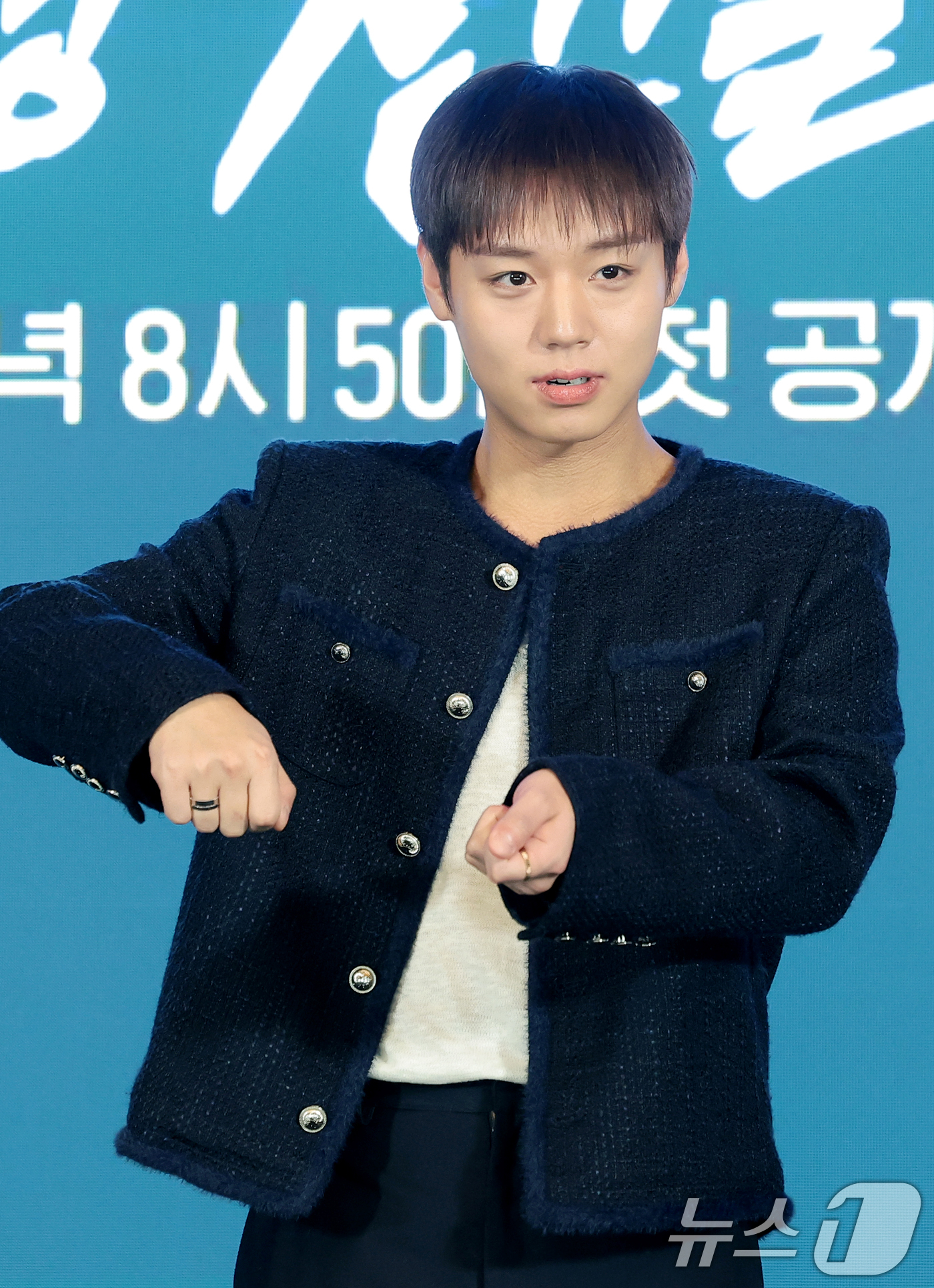 (서울=뉴스1) 권현진 기자 = 배우 박지훈이 6일 오후 서울 광진구 풀만 앰배서더 서울에서 열린 티빙 오리지널 ‘취사병 전설이 되다’(극본 최룡/연출 조남형) 제작발표회에 참석해 …