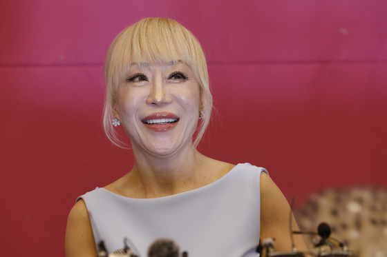 밝은 표정의 조수미