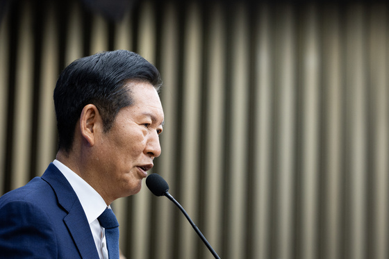 정청래 민주당 대표, 의총 인사말