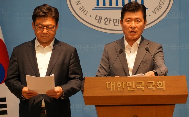 강명구·구자근 "민주당, 장세용 구미시장 후보 공천 취소하라"