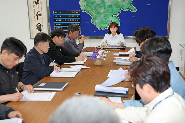 괴산군 "6월 우기 전 재해복구사업 목표 95% 달성"