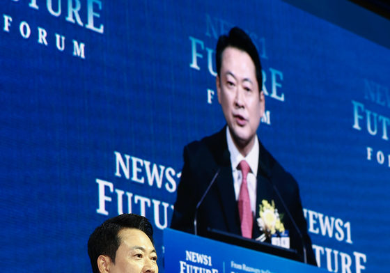 [NFF 2026] 미래포럼서 축사하는 장동혁 대표