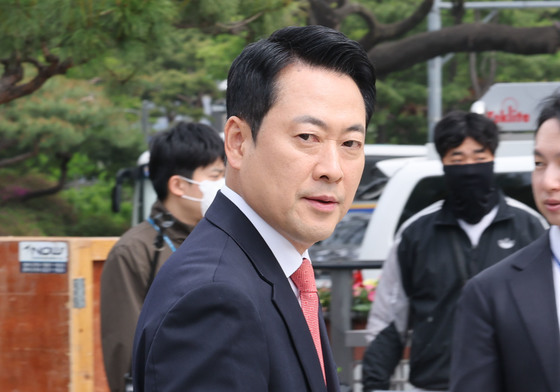 청와대 앞 현장최고위 참석하는 장동혁