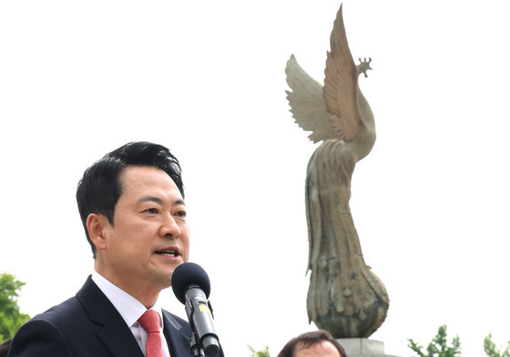 장동혁 대표, 청와대 앞 발언