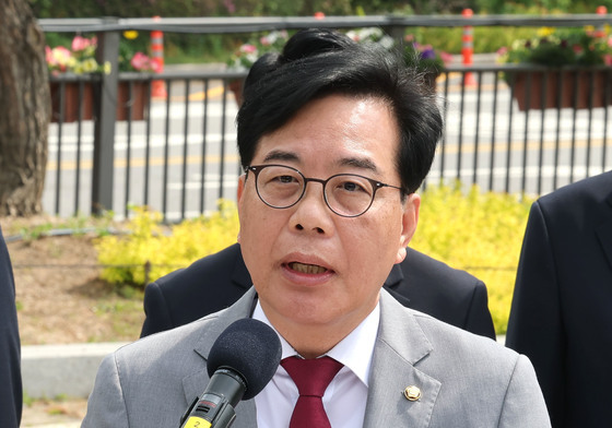 현장최고위 발언하는 송언석 원내대표