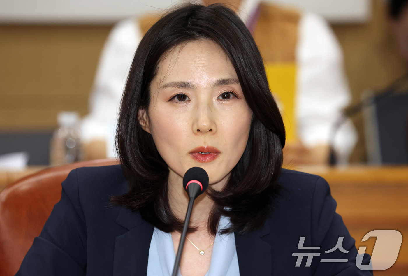 (서울=뉴스1) 김명섭 기자 = 김진아 외교부 2차관이 7일 서울 종로구 정부서울청사 별관 외교부에서 열린 2027년도 무상원조 시행계획 관계기관협의회에서 모두 발언을 하고 있다. …