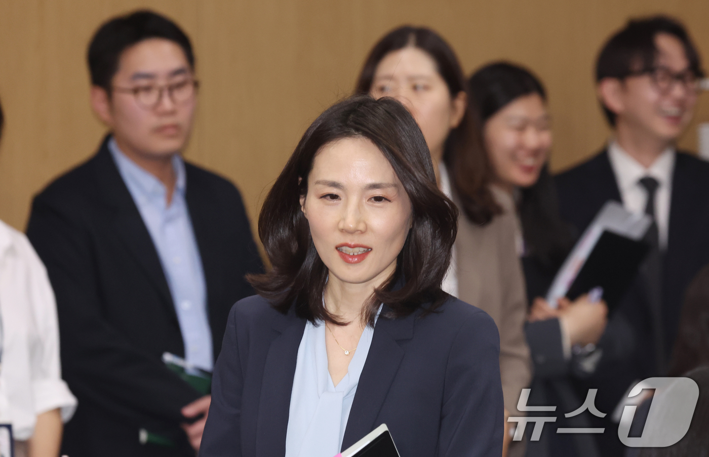 (서울=뉴스1) 김명섭 기자 = 김진아 외교부 2차관이 7일 서울 종로구 정부서울청사 별관 외교부에서 열린 2027년도 무상원조 시행계획 관계기관협의회에서 모두 발언을 하고 있다. …