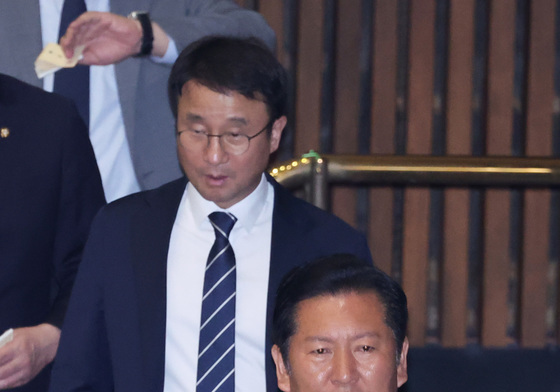 헌법 개정안 투표하는 정청래·한병도
