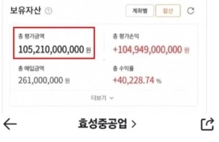 본문 이미지 - A 씨가 공개한 주식계좌. 온라인 커뮤니티