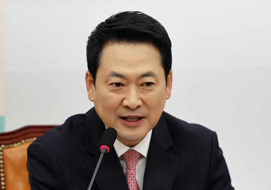 모두발언하는 장동혁 국민의힘 대표