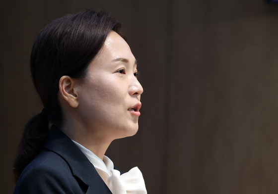 충남 아산시을 재·보궐선거 나서는 김민경 국민의힘 후보