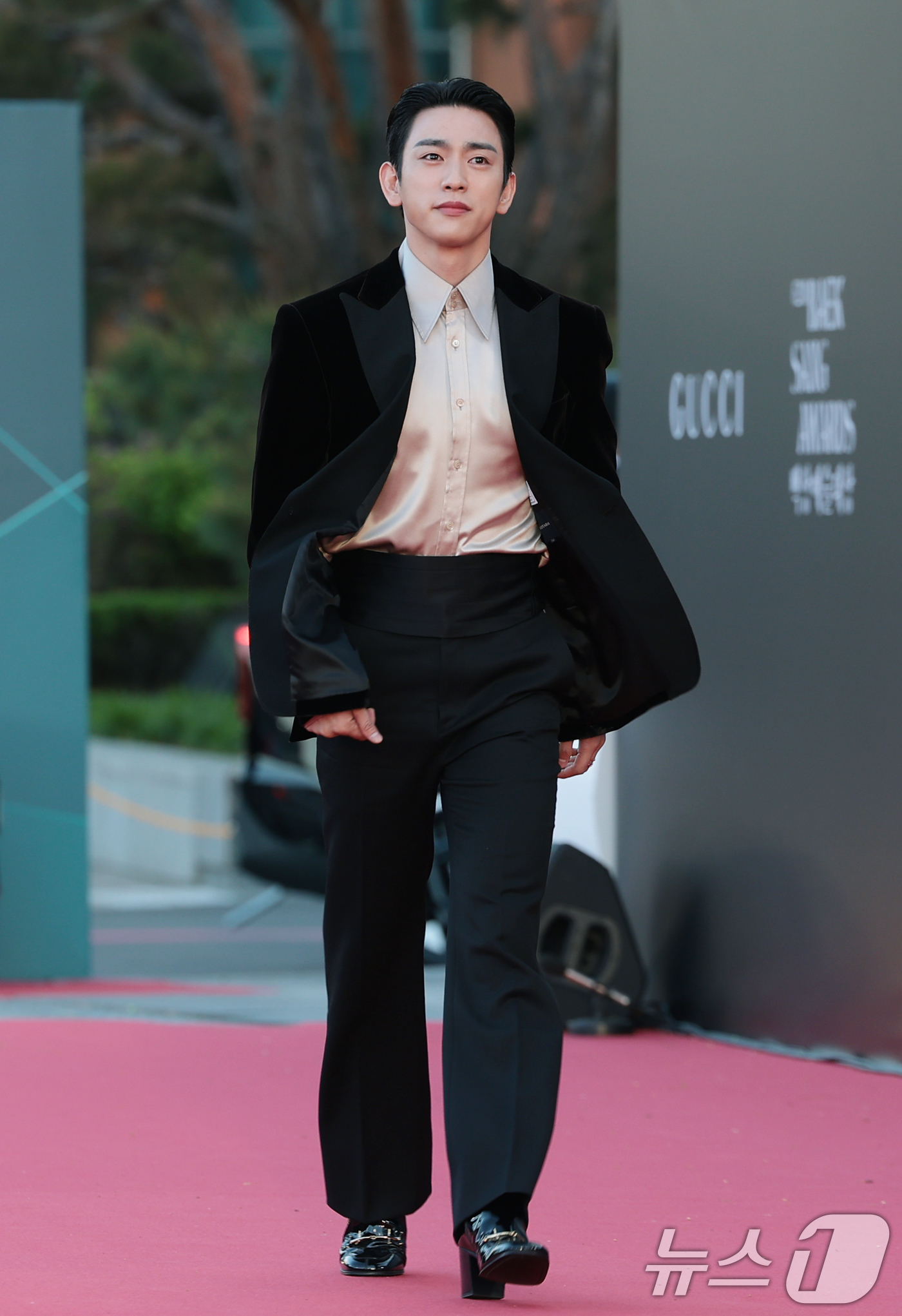 (서울=뉴스1) 권현진 기자 = 배우 박진영이 8일 서울 강남구 코엑스에서 열린 ‘제62회 백상예술대상’ 레드카펫 행사에 참석하고 있다. 2026.5.8/뉴스1