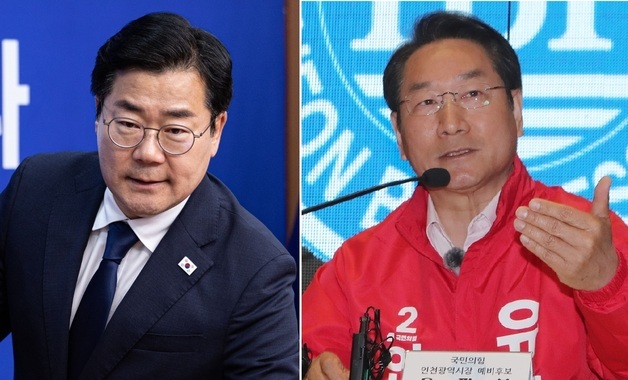 박찬대 "인천 홀대론 선동" vs 유정복 "말바꾸기, 시민이 믿겠나"