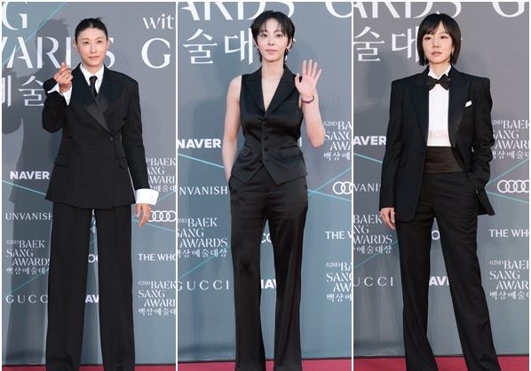 임수정·김연경·설인아, 드레스 대신 '슈트' 택한 '백상' 스타들