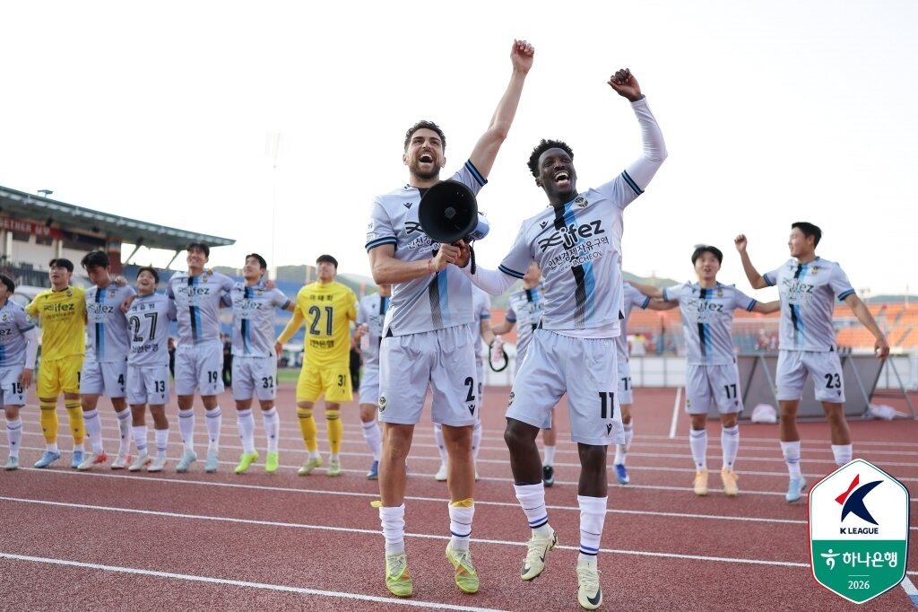 본문 이미지 -  인천 유나이티드가 김천 상무를 3-0으로 꺾었다.(한국프로축구연맹 제공)