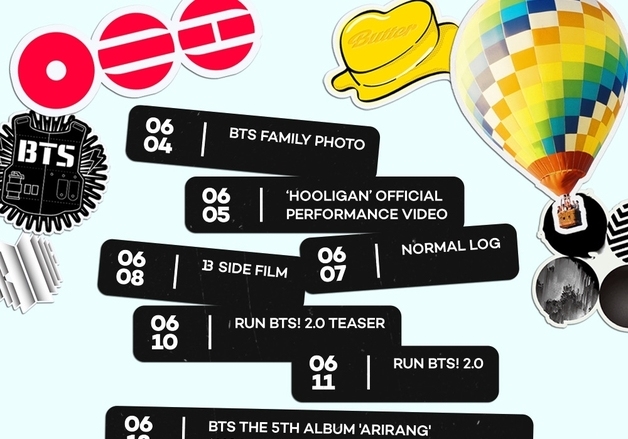 BTS, 완전체로 맞는 데뷔 13주년…페스타 타임 테이블 공개