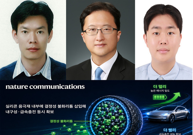 포스텍·서울대 연구팀, 20분 충전으로 1000㎞ 주행 신소재 개발