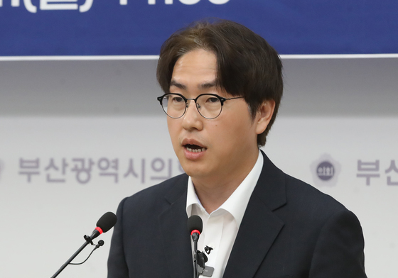 기자회견 갖는 하정우 후보