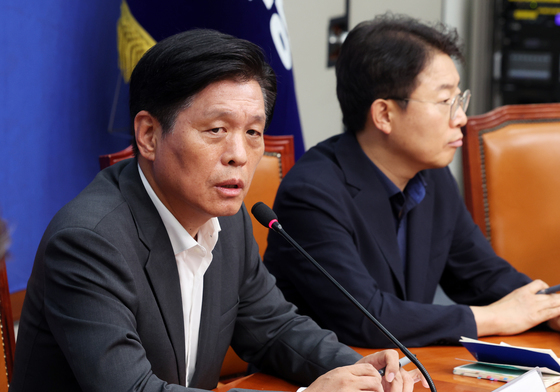 조승래 본부장, 지방선거 관련 기자간담회