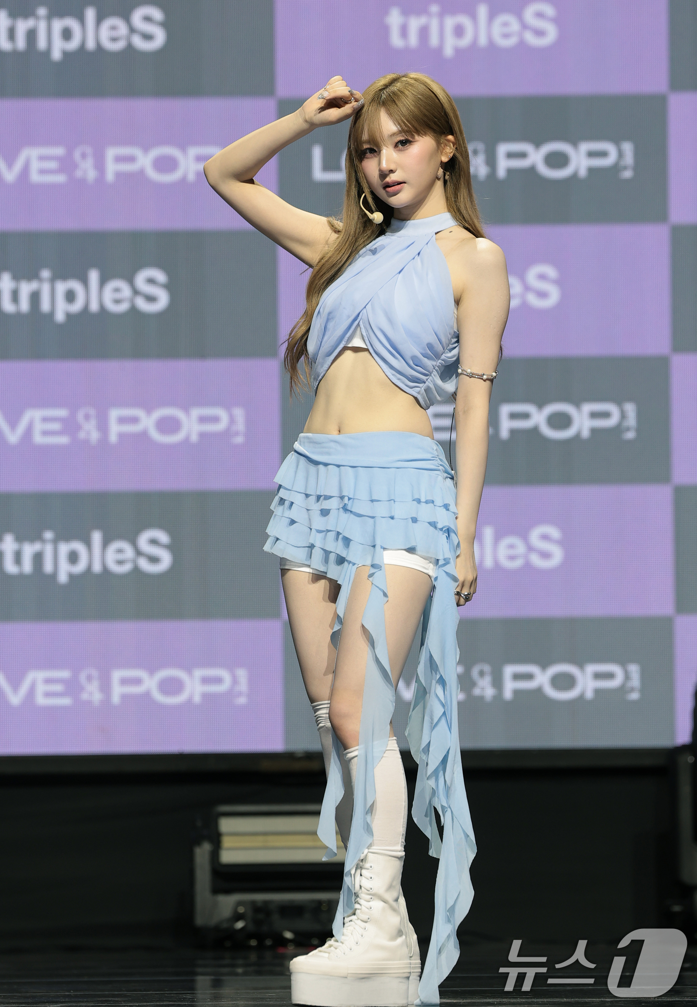 (서울=뉴스1) 권현진 기자 = 그룹 트리플에스(tripleS) 곽연지가 1일 서울 용산구 블루스퀘어 마스터카드홀에서 열린 ASSEMBLE26 'LOVE & POP' 파트 1 'L …