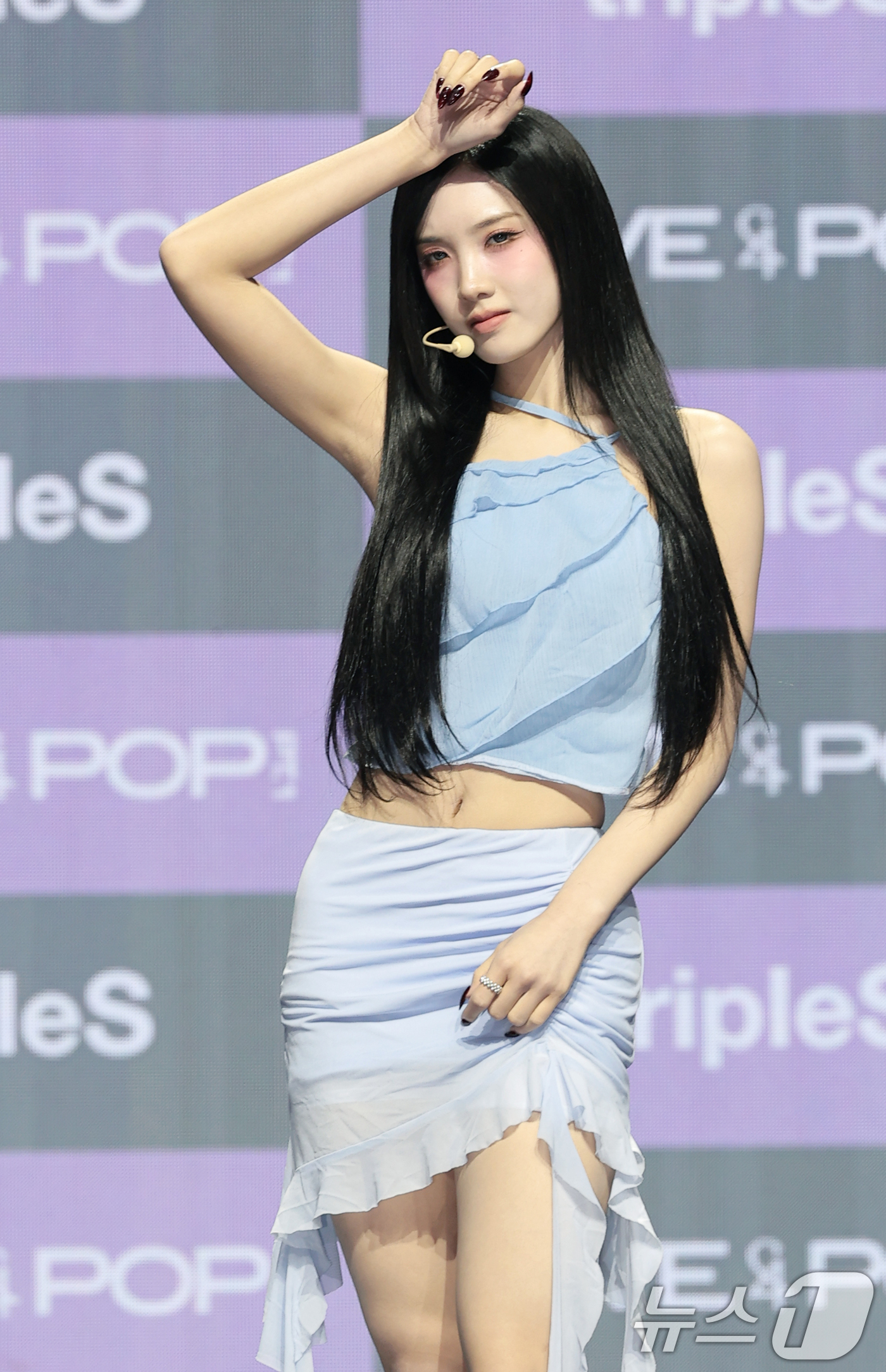 (서울=뉴스1) 권현진 기자 = 그룹 트리플에스(tripleS) 설린이 1일 서울 용산구 블루스퀘어 마스터카드홀에서 열린 ASSEMBLE26 'LOVE & POP' 파트 1 'LO …