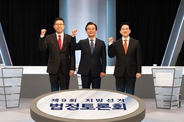 전재수 북구, 박형준·정이한 서면…부산시장 후보 마지막 총력 유세