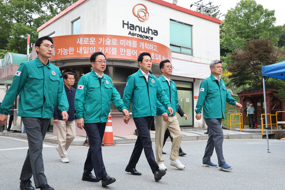 장동혁 대표, 한화에어로스페이스 대전사업장 방문