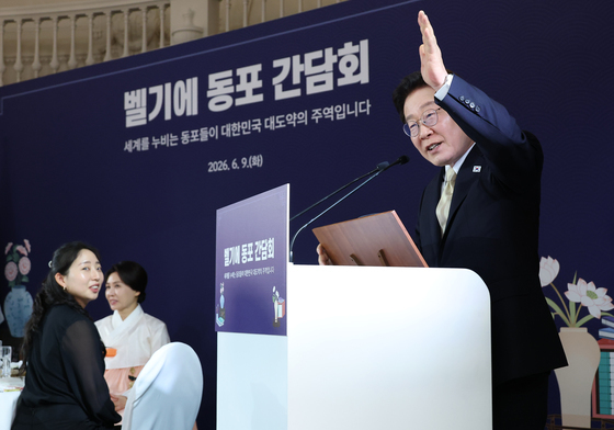 동포 간담회 발언하는 이재명 대통령