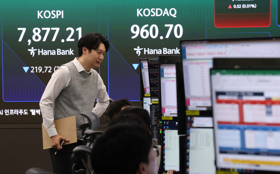 코스피 8000선 반납