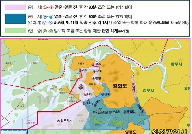 강화 해역 조업시간 최대 2시간 연장…44년 만에 어업규제 완화