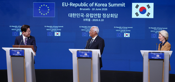 이재명 대통령 '한·EU 공동언론발표'
