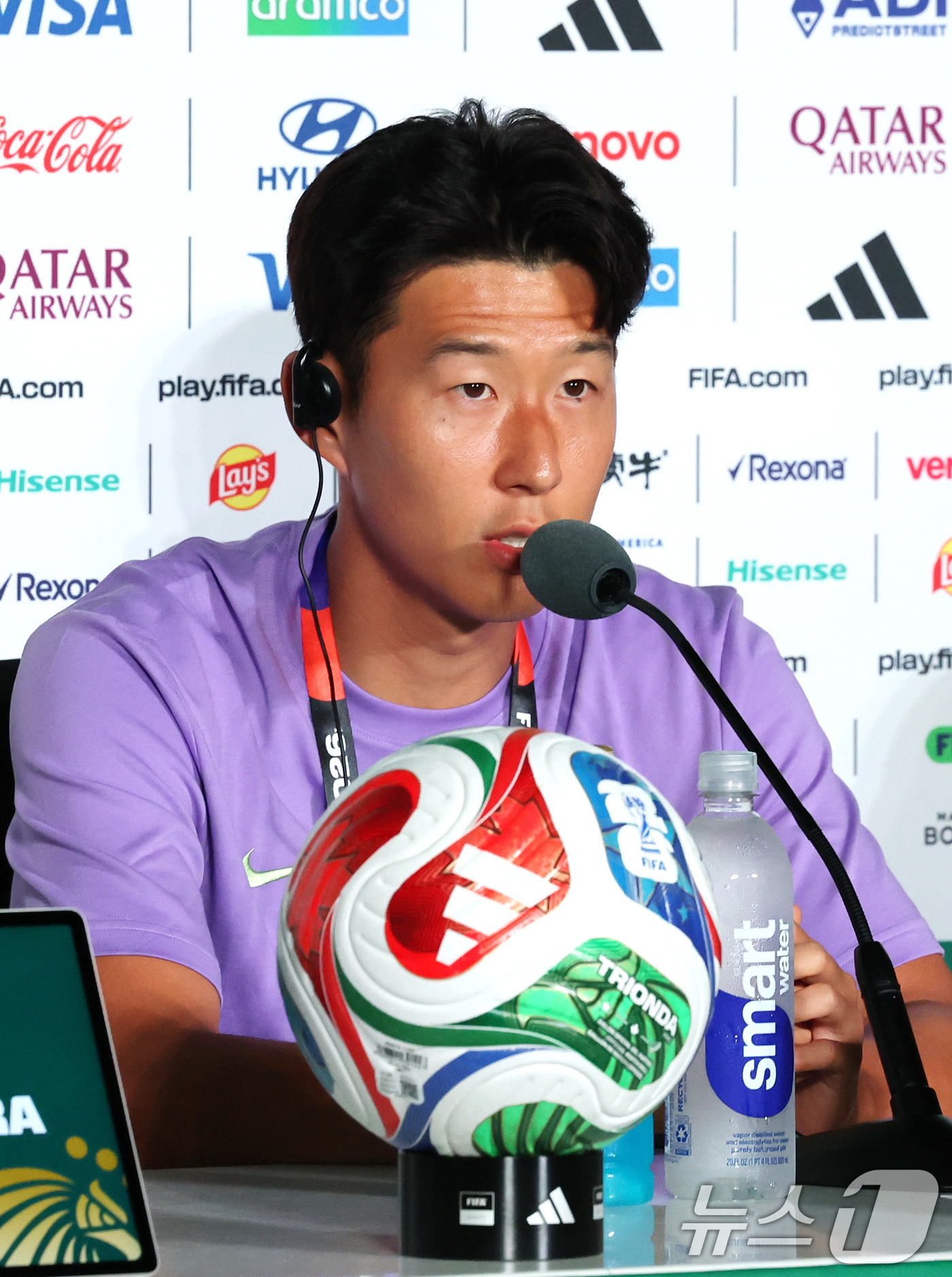 (과달라하라(멕시코)=뉴스1) 임세영 기자 = 대한민국 축구국가대표팀 손흥민이 10일(현지시간) 멕시코 할리스코주 사포판 과달라하라 스타디움에서 2026 북중미 월드컵 A조 조별리 …