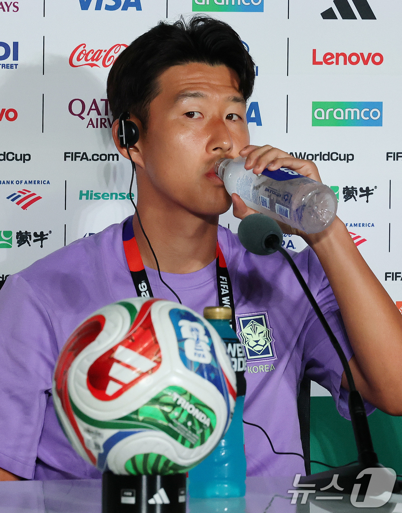 (과달라하라(멕시코)=뉴스1) 임세영 기자 = 대한민국 축구국가대표팀 손흥민이 10일(현지시간) 멕시코 할리스코주 사포판 과달라하라 스타디움에서 2026 북중미 월드컵 A조 조별리 …