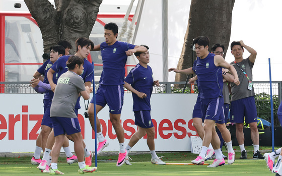 대한민국 축구대표팀, 체코전 앞두고 마지막 훈련