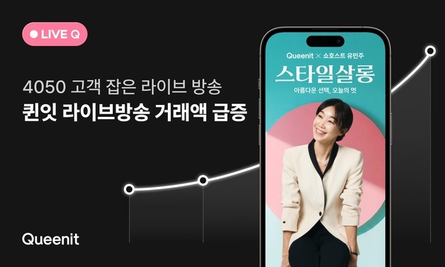 퀸잇, 4050 맞춤 라이브방송 통했다…참여사 매출 22배 폭증