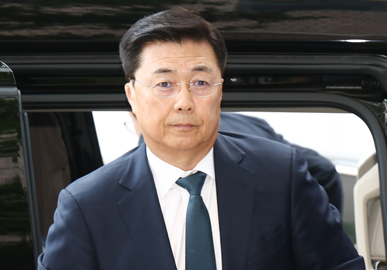 2차 피의자 조사 출석하는 홍장원 전 국정원 1차장