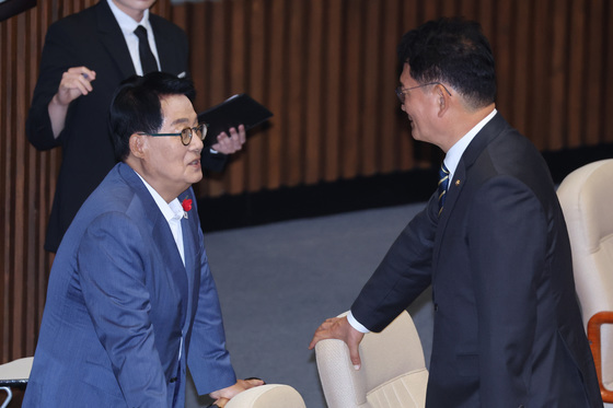 대화하는 송영길·박지원