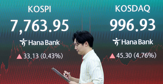 코스닥, 바이오·반도체 소부장 쌍끌이 4% 상승…천스닥 '성큼'