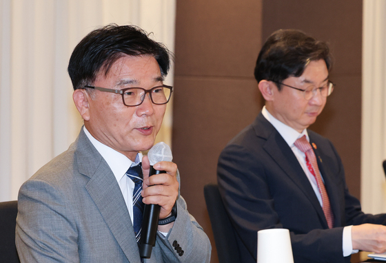 발언하는 박상진 한국산업은행 회장